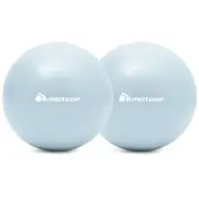 METEOR 25cm Mini Pilates Ball Dual-Pack in Light Blue