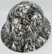 New Full Brim Hard Hat Custom Hydro Dipped BOSS SKULLS. Free Shipping!