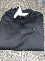 mens champion quarter zip black