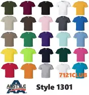 Alstyle Apparel T Shirt 1301 Men's Plain Blank Short Sleeve AAA T Shirts S-5XL