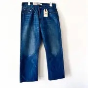 NEW Levi's 514 Husky straight Leg Blue Jeans Boys Size 14 - 33 X 28 Levis