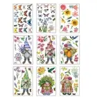 9 Sheets of Beautiful Glass Door Window Decors Window Decals Stickers