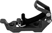 Fdit Roof Rack Shovel Mount, Metal Rubber Clamp Tool Holder Metal Support Bracket Canoe Rack Mount Kit with Zinc Alloy Material for Vehicle or Garage (Black)