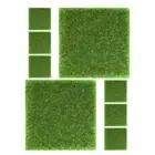 8pcs Artificial Grass For Crafts Mini Fairy Garden Accessories Artificial Turf