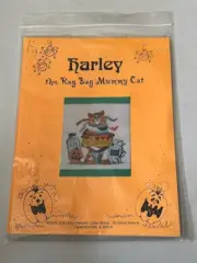 HARLEY The Rag Bag Mummy Cat Halloween Embroidery Kit 2002 Just Libby Designs