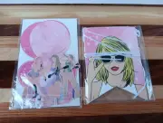 Taylor Swift Birthday Banner Decorations Party Supplies Happy Birthday Pink