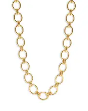 Capucine De Wulf Cleopatra Grande Hammered Link Necklace, 18