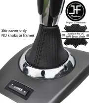 BLACK STITCHING CARBON FIBER VINYL SMG GEAR BOOT FITS BMW E46 SMG 98-05 (for: BMW)