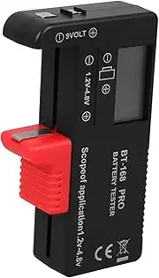 Universal Digital Battery Voltage Tester Easy-to-use for Aa AAA 9v Batteries for Travel