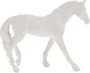 Mini Horse Resin Horse Sculpture Home Decor Aquarium Figurine Standing Horses Statue Collectible Horse Fish Tank Decorations Toys Horse Figures White Craft Horse Modern Art Child/814