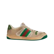 (W) Gucci Screener Leather Sneakers White