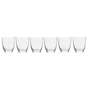 6pc Krosno Harmony Collection 390ml Whisky/Rum/Liquor Barware Tumblers/Glasses