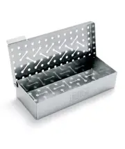 Weber UNIVERSAL SMOKER BOX Hinged Lid w/ Large Tab Stainless Steel, 7576