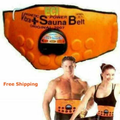 Electric Vibrating Slimming sauna Belt Waist Fat Burning magnetic Massager ! FS