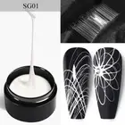 BORN PRETTY Painting Spider Web Nails Gel Wire Draw Nail Gel Polish White Black