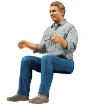 Tamiya 1/14 Tractor Truck Driver Figure assembly model kit