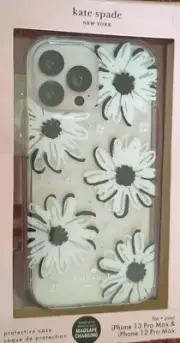 Kate Spade iPhone 13 Pro Max 12 Pro Max Case Bloom Floral Clear Bumper 6.7"