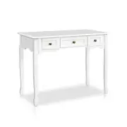 Artiss Console Table 3 Drawers White Hamptons