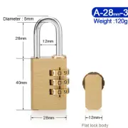 Secure Your Space: Premium Brass Digital Combination Padlock for Gym & Outdoors