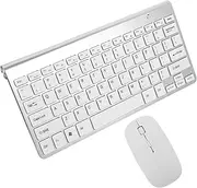 Ultra- Keyboard and Mouse Set Ergonomic Design 2.4ghz No Driver Needed Compact for Laptop Battery Indicator