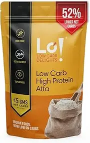 Lo! Low Carb Delights - High Protein Atta, Low Carb Keto Friendly - 1 Kg