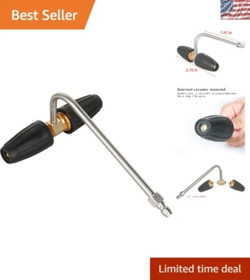 Brass Turbo Nozzles for Pressure Washers – Efficient Gutter Cleaning, 4000 PSI