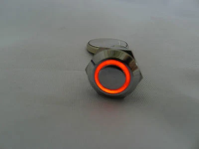 Anti-Vandal Momentary Stainless Steel Metal Push Button Car Switch Flat Top 12mm