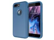 Phone case for iPhone 8 Plus 7 Plus Shockproof Drop Dust proof Heavy Duty (Blue)