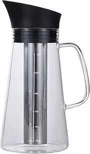 Generic Cold Extraction Kettle Cold Brew Maker Cold Brew Coffee Kettle Iced Coffee Maker Machine Glass Stainless Steel Airtight Cold Coffee Brew Maker