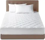 GC GAVENO CAVAILIA Extra Soft Quilted Mattress Protector, Fully Fitted Non Allergenic Luxury Cover, Breathable Hypoallregenic Easy Care Sheet Wrap, Polycotton, White, Cot Bed