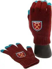[West Ham United FC] Childrens/Kids Touch Screen Knitted Winter Gloves