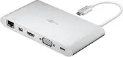 Goobay USB-C All-in-1 Aluminium Multiport Adapter, Silver