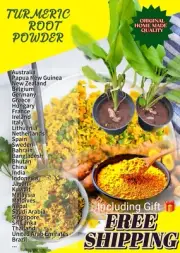 TURMERIC ROOT POWDER PURE QUALITY 100% / Face wash / Curry Masala / Tea / Milk,