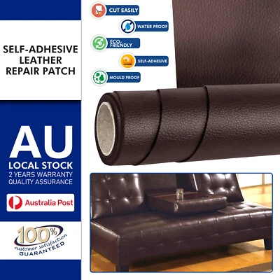 Leather Repair Patch-Self-Adhesive Refinisher Cuttable Sofa Patch BROWN