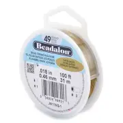 Flexible 49 Strand Stainless Steel Wire .018 in - 100 ft for Beading Projects