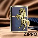 ZIPPO 經典駿馬(深海寶藍金)防風打火機 日本設計 官方正版 現貨 限量 禮物 送禮 終身保固 ZA-5-3B