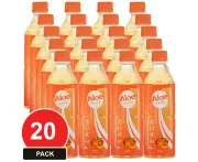 20 Pack, Aloe Mate 500ml Aloe Vera Peach