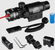 Hunting Red Dot Laser Sight Scope with Offset 20mm Picatinny Weaver Rail Mount