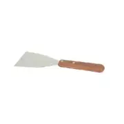 Thunder Group SLTWBS003 3" Stainless Steel Pan Scraper w/ Wood Handle