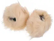 [DEARMAMY] Faux Fur Wrist Cuffs Women Winter Warm Arm Sleeves Fluffy Wrist Bands White Furry Gloves