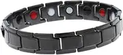 TOVINANNA 1pc Chain Bracelet for Men Magnet Bracelet for Couples Bracelets for Women Mens Magnetic Bracelet Hand Bracelet for Men Couple Bracelets Titanium Steel Wristband Bond Black