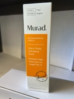 MURAD Vita-C Triple Exfoliating Facial, Full size, 80ml / 2.7oz Fresh. NIB