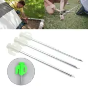 16Pcs Steel Canopy Stake Spikes Wind-proof Tent Ground Nails Camping Tent Peg