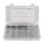 Car Fuel Line Spring Clips Clamp Kit For Double Wire Hose Cooling Tube 285Pcs