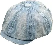 [yuksok] Womens Beret Hat Newsboy Cap Flat Cap Casual Paperboy Painter Hat Octagonal Hat