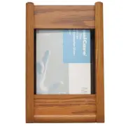 Wooden Mallet 1 Pocket Glove and Tissue Box Holder in Medium Oak