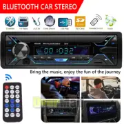 Single 1DIN Bluetooth Car Stereo Receiver No CD/DVD Player FM Radio Audio System
