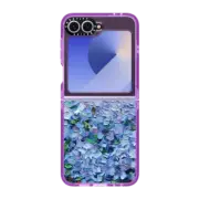 Galaxy Z Flip6 Impact Case Nantucket Blue Hydrangeas
