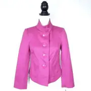 Peter Nygard Collection Plum Pink Textured Blazer Jacket Petite Size 2P NEW NWT