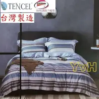 在飛比找Yahoo!奇摩拍賣優惠-=YvH=雙人床包兩用被四件組 Tencel 台灣製 萊麗絲